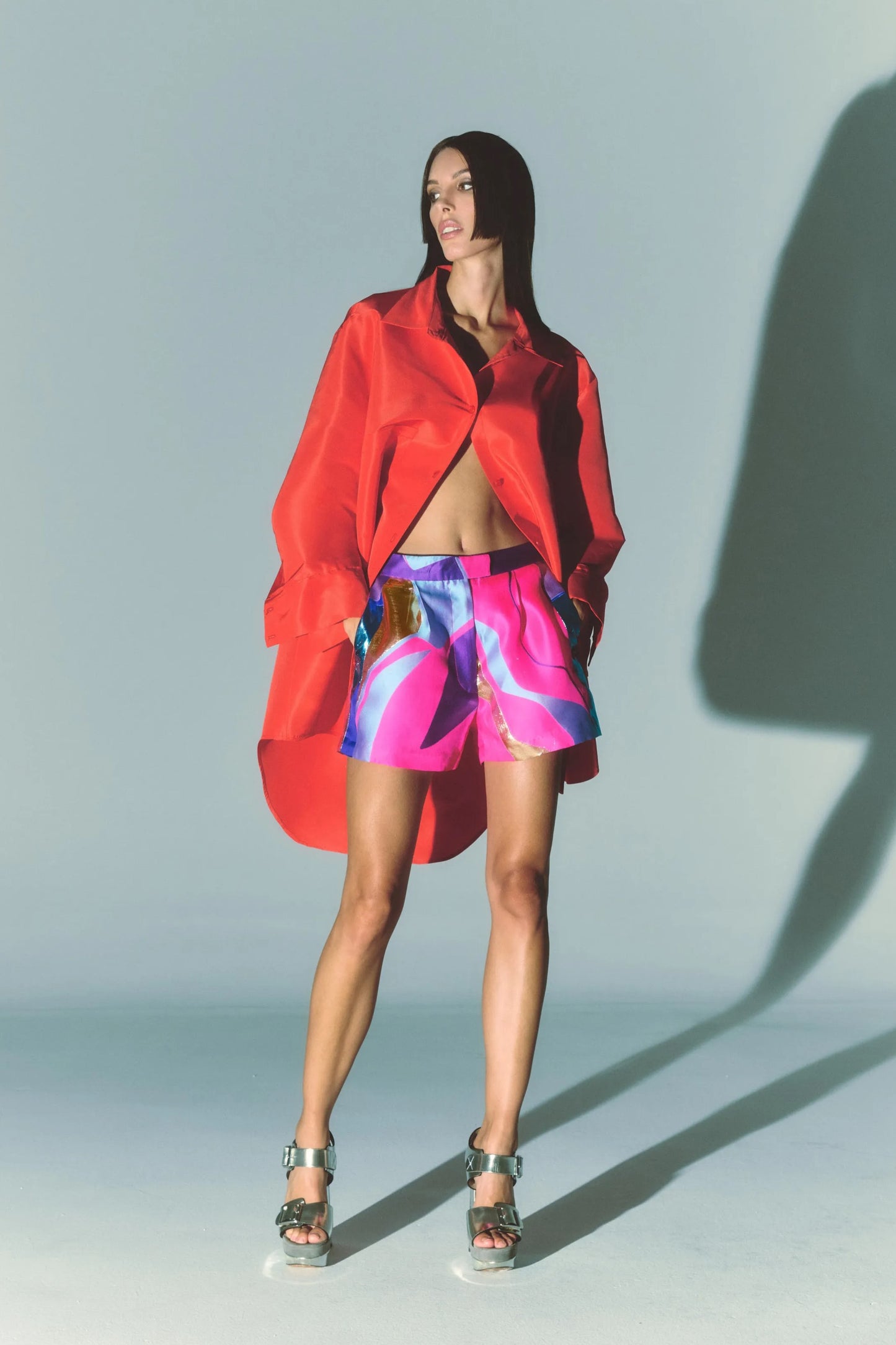 Long Shirt & Short Shorts