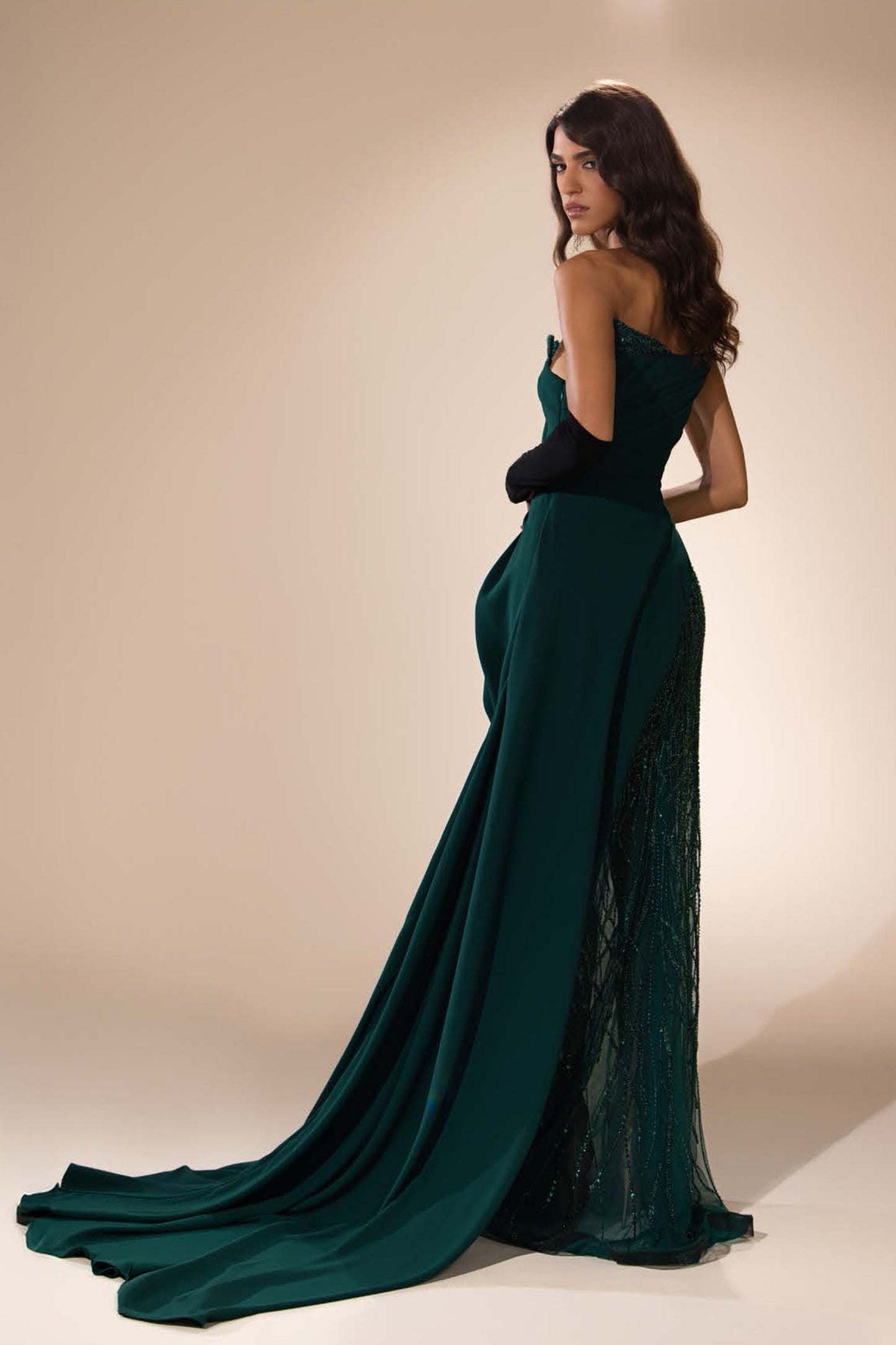 Sculptural Drape Gown