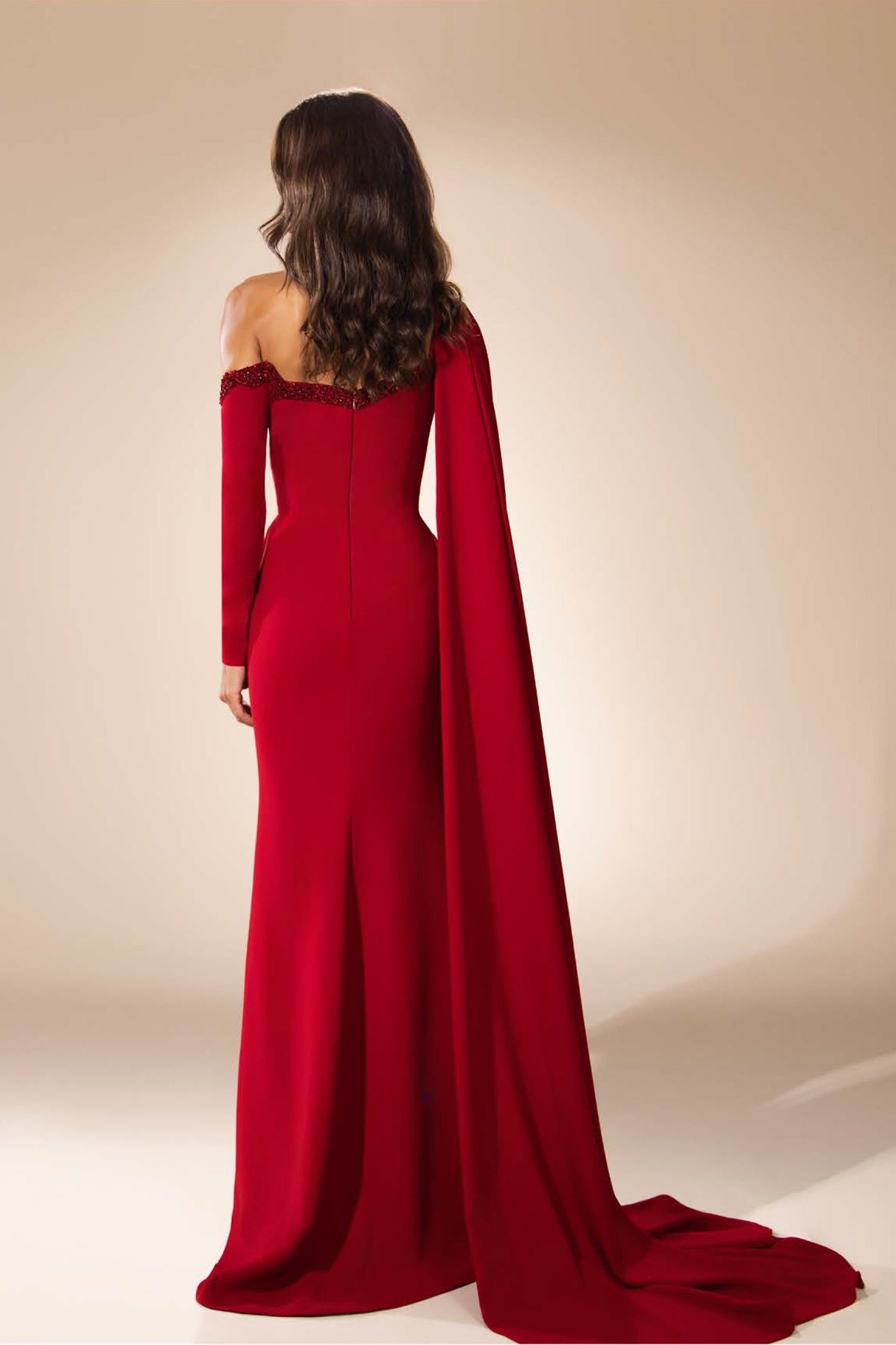 One Shoulder Cutout Gown