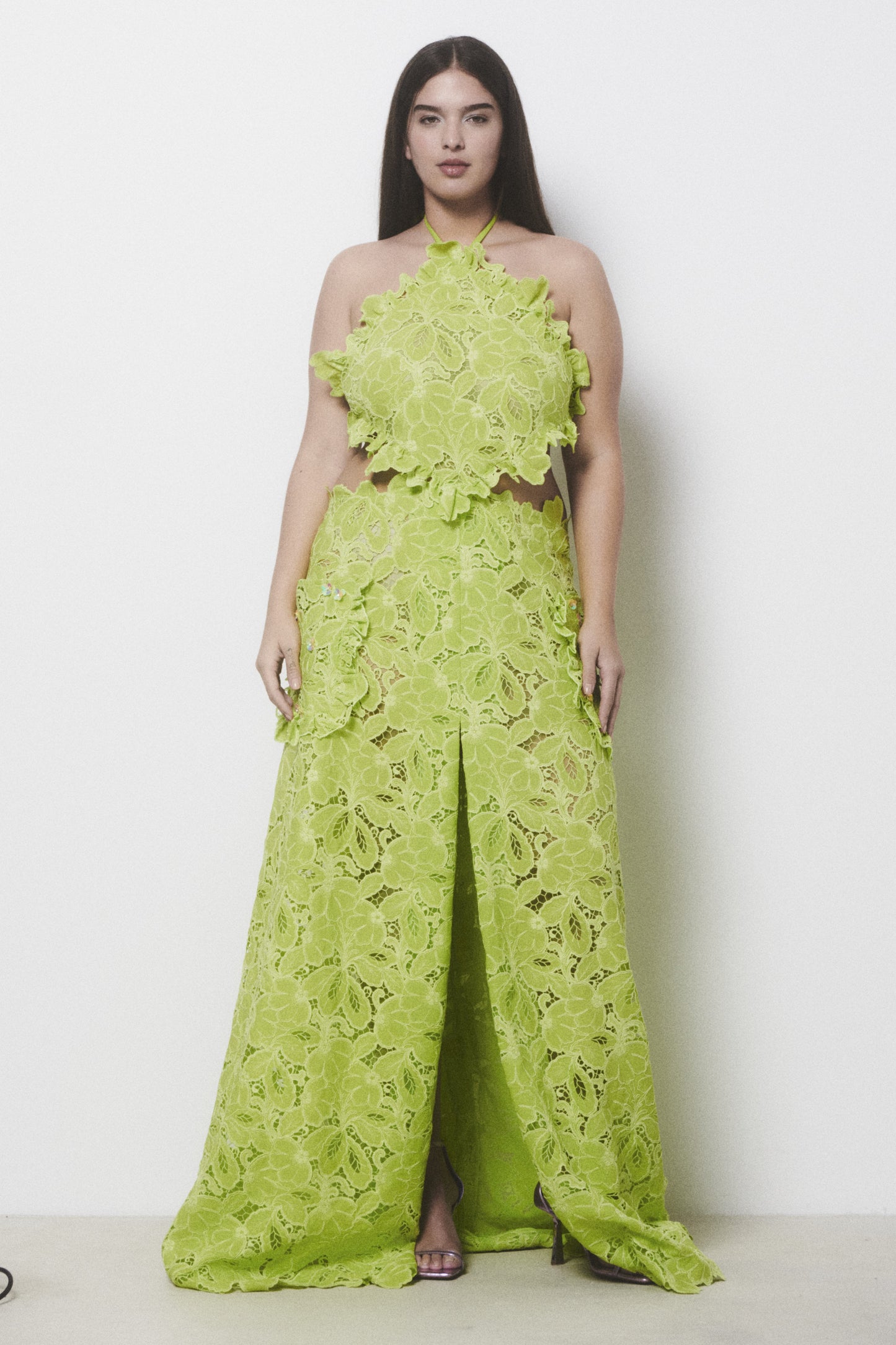 Halter Neck Lace Dress