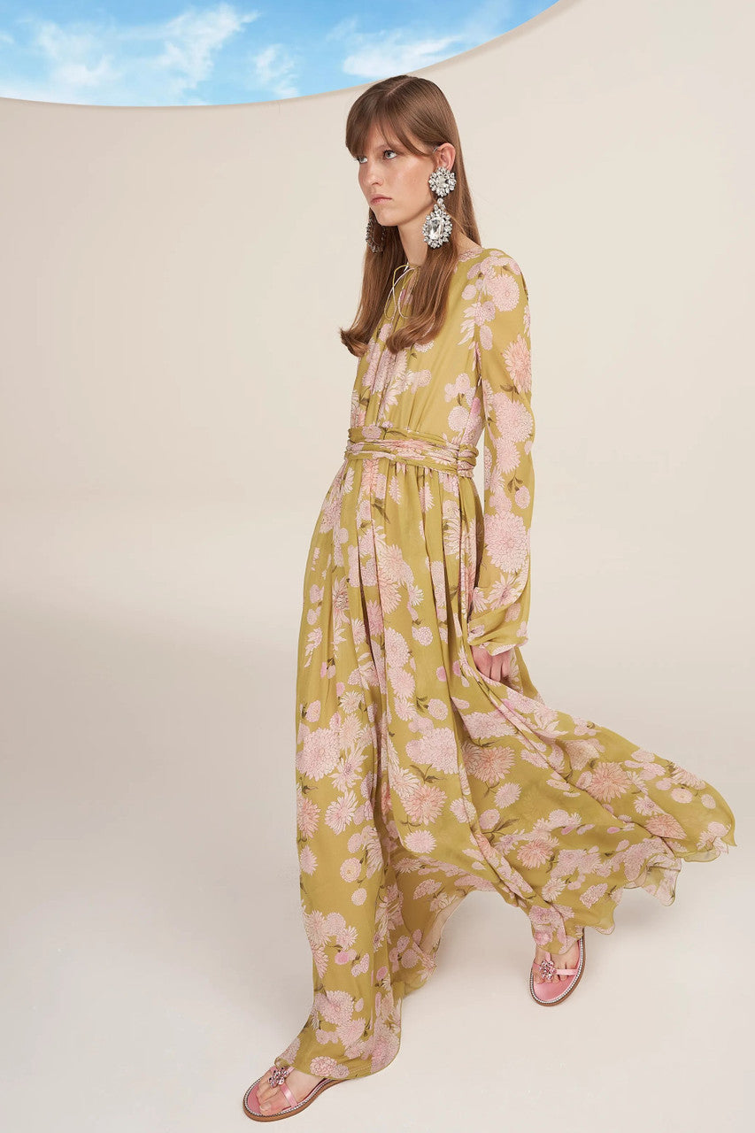 Floral- Georgette Gown