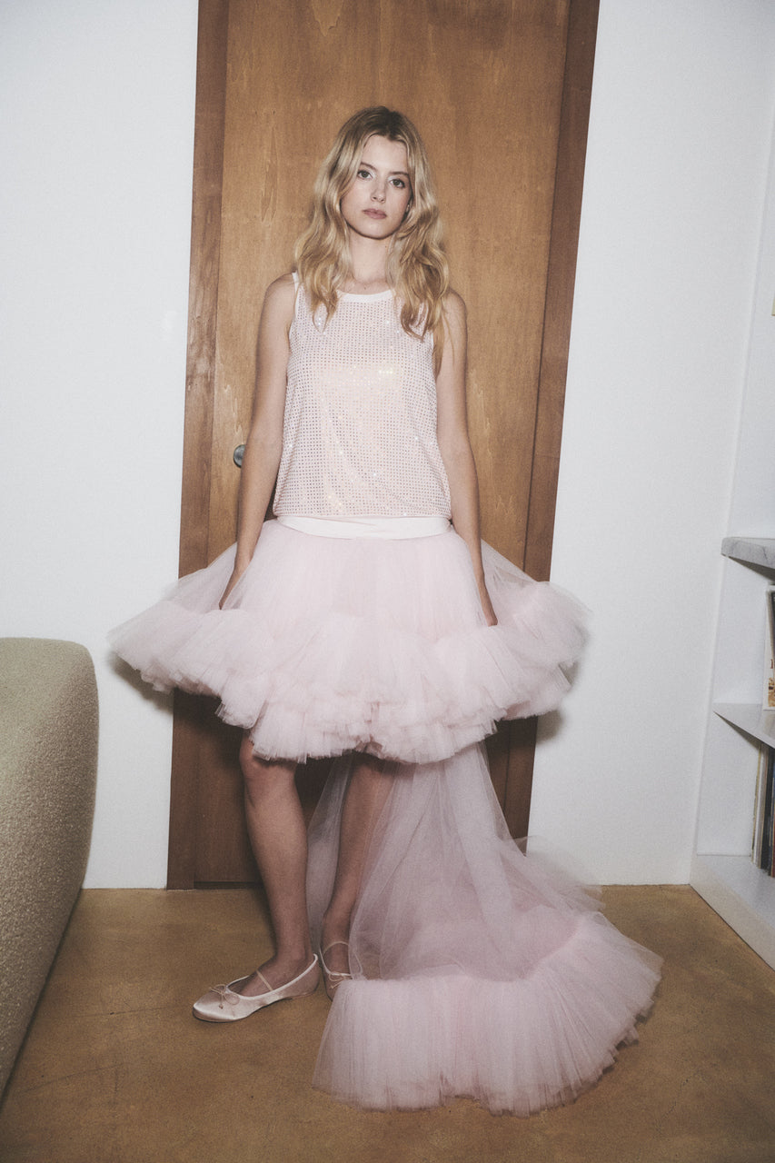 Top and Ruffled Skirt