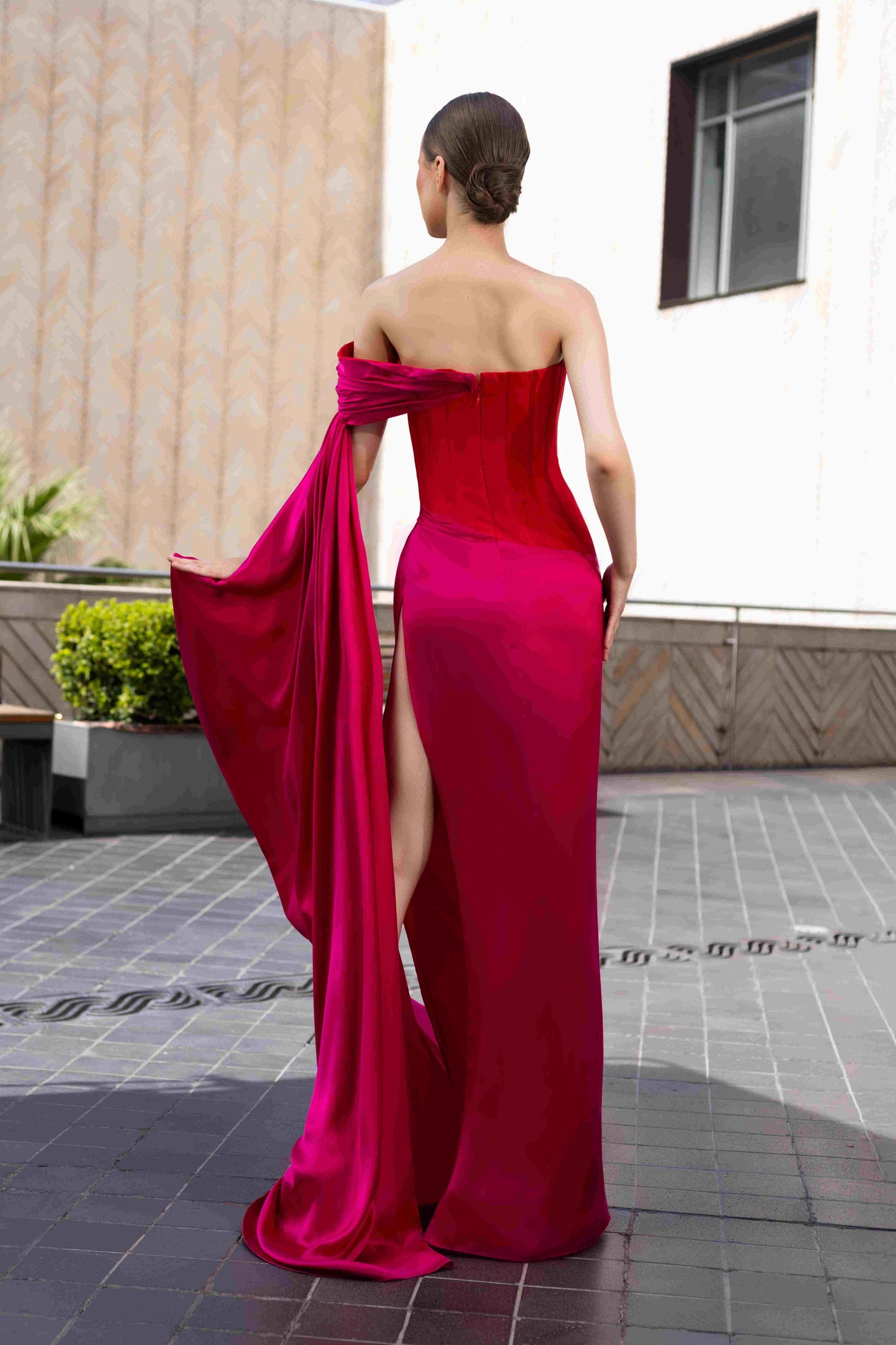 Tafta & Soie Satin Gown