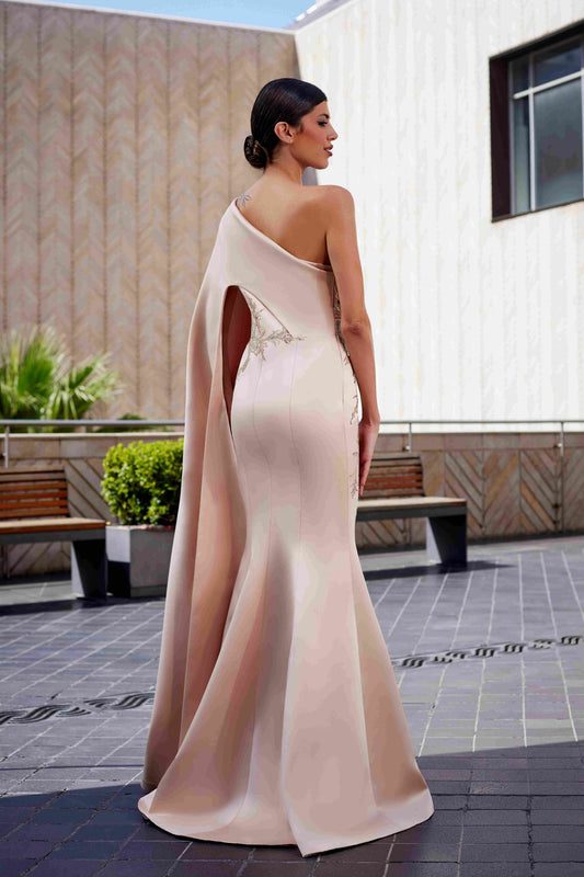 Satin Razmir & Lace Gown