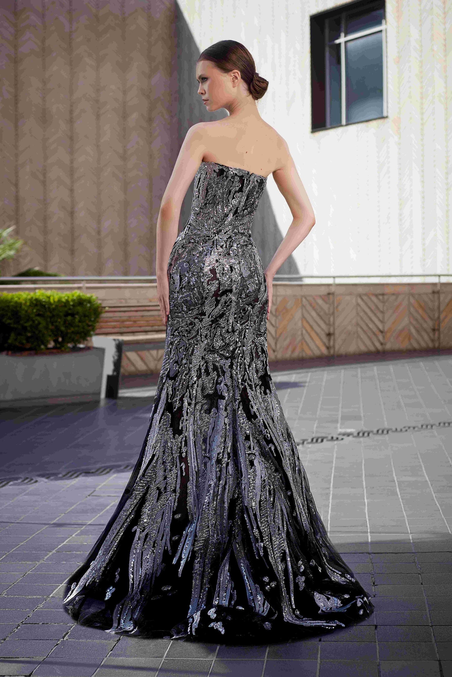 Lace Embroidery Gown