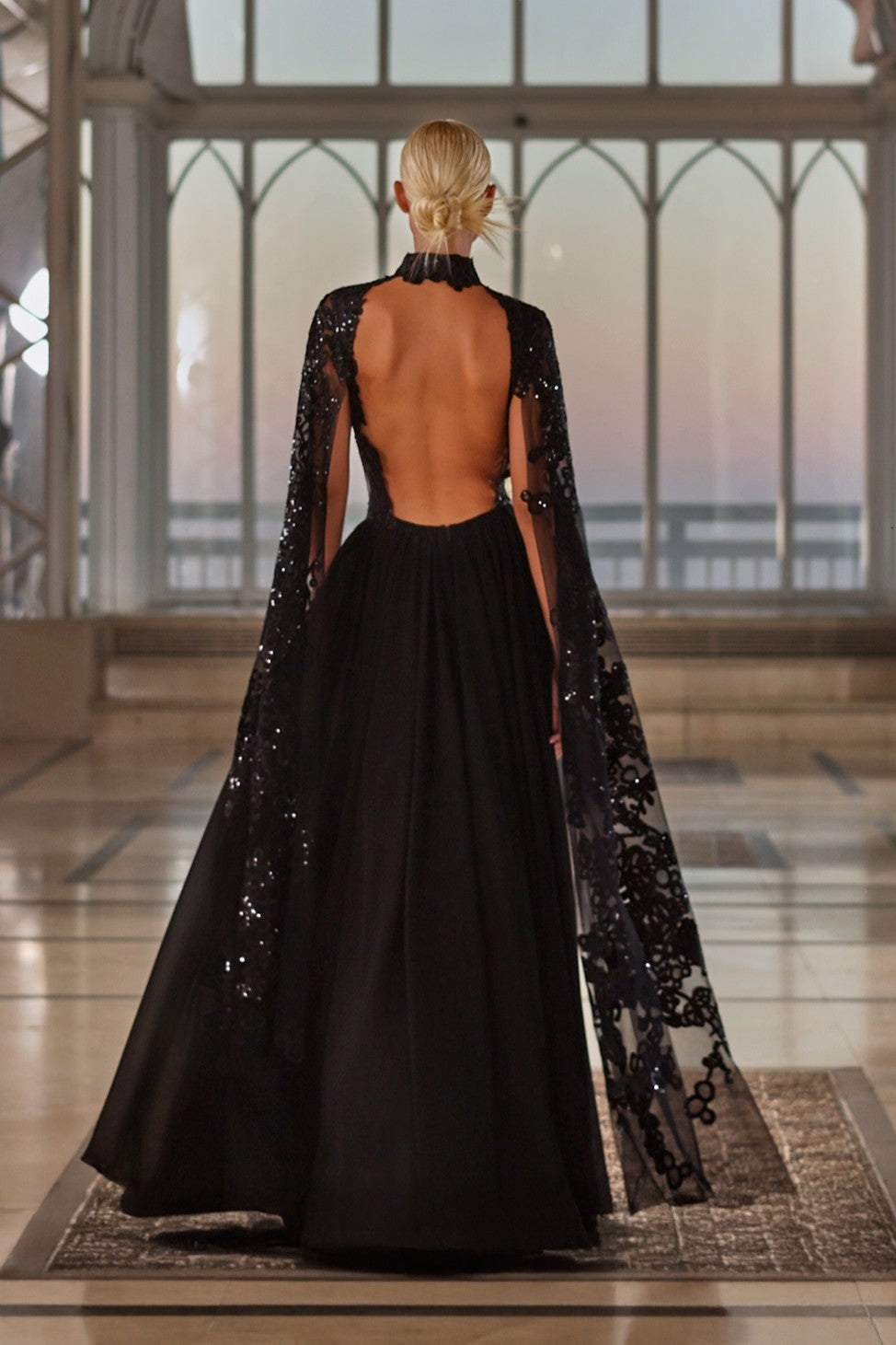 Lace Angel Wing Gown