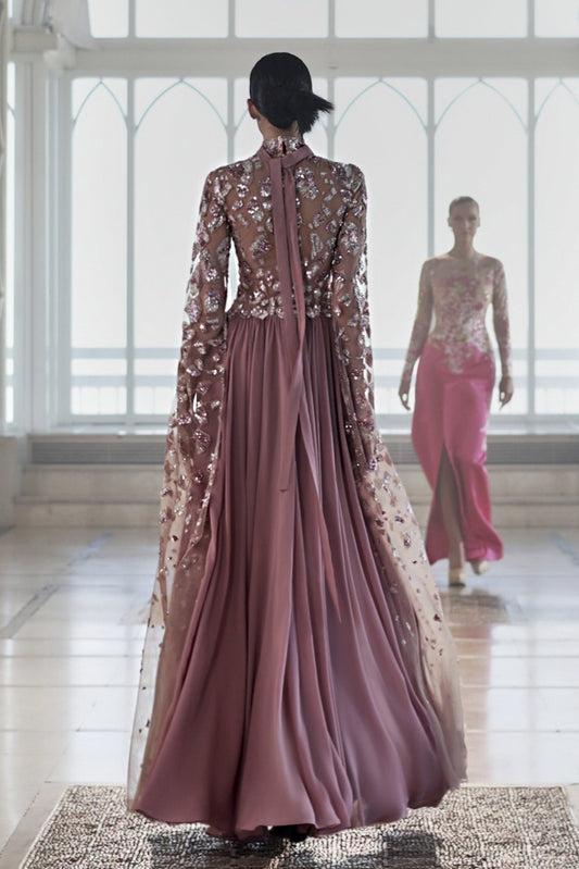 Crepe Georgette Gown