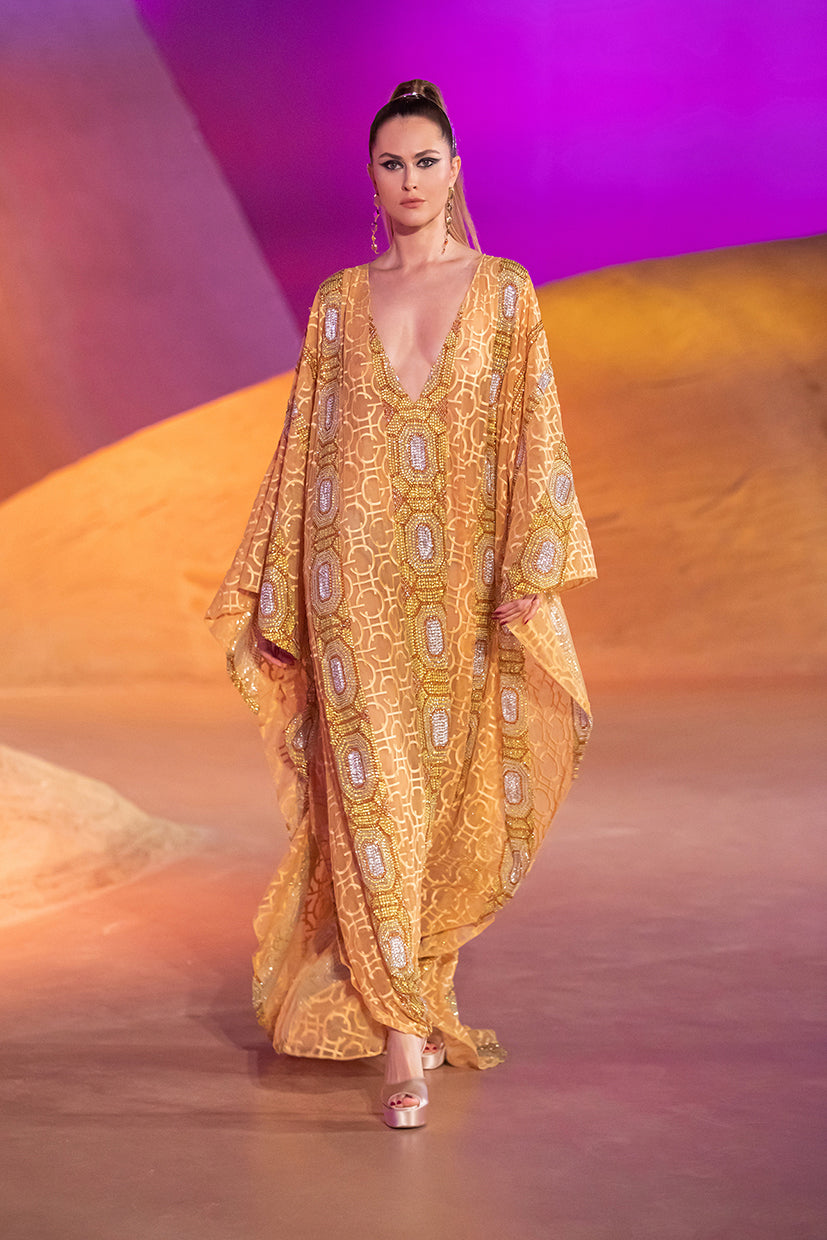 Monogram Tulle Kaftan