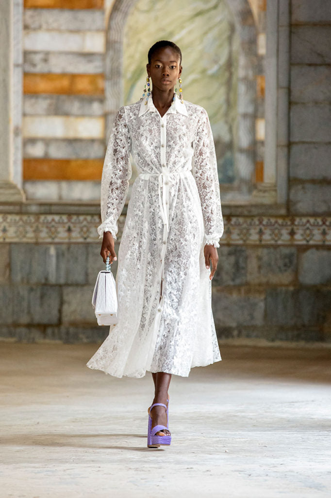 Long Sleeve Lace Robe Dress