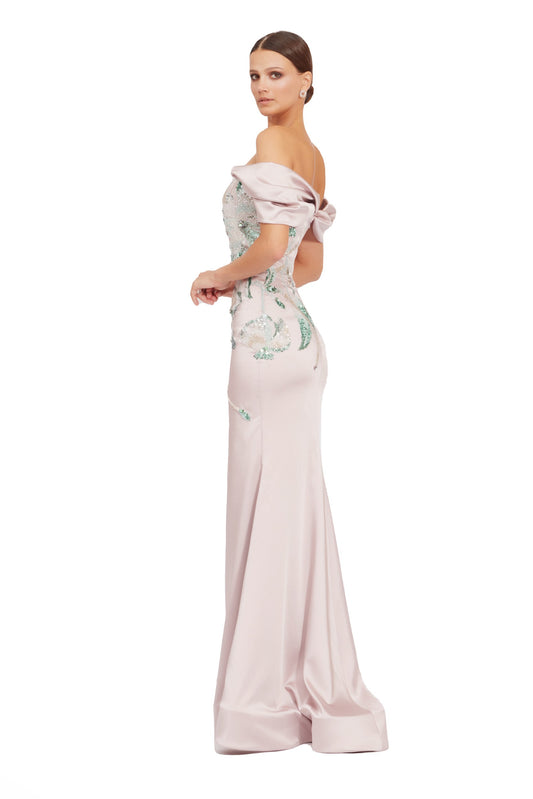 Long Satin Mermaid Dress