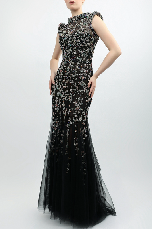 Mermaid Embroidered Gown