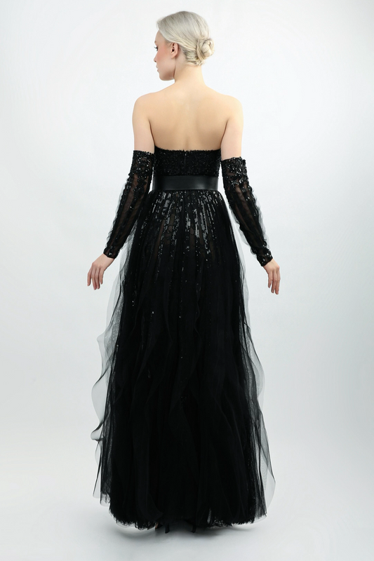 Strapless Tulle Gown