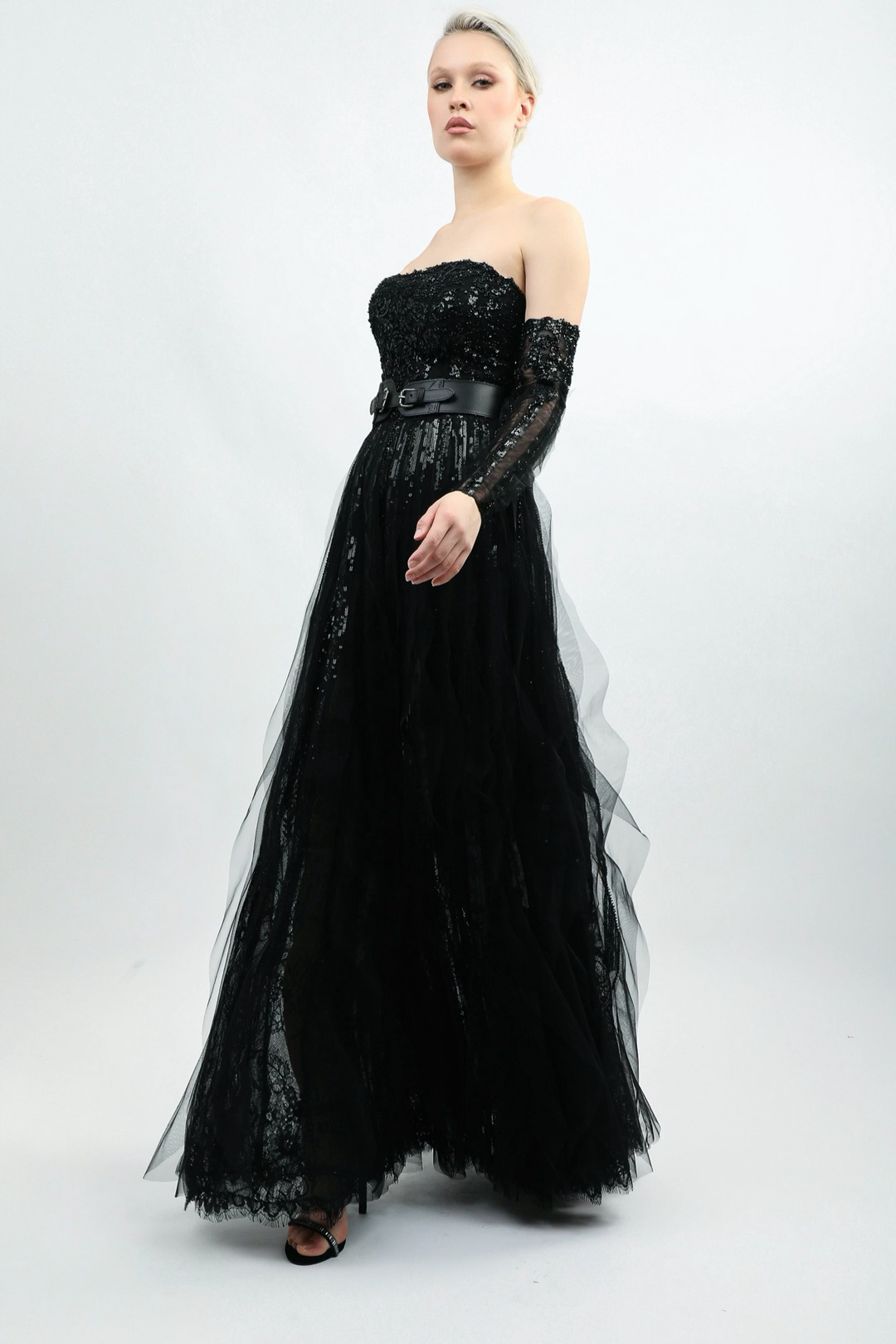 Strapless Tulle Gown