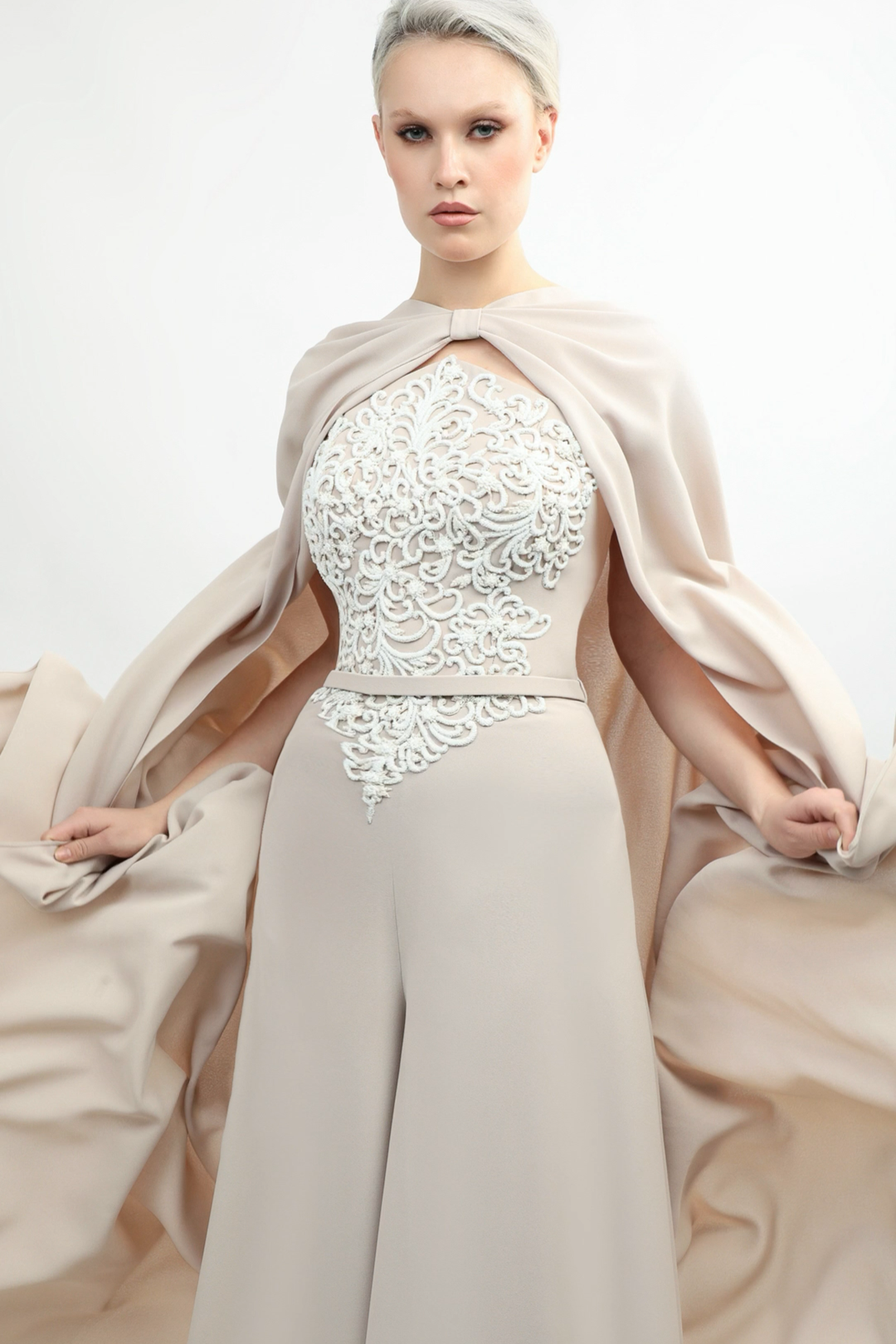 Cape Sleeve Jumpsuit