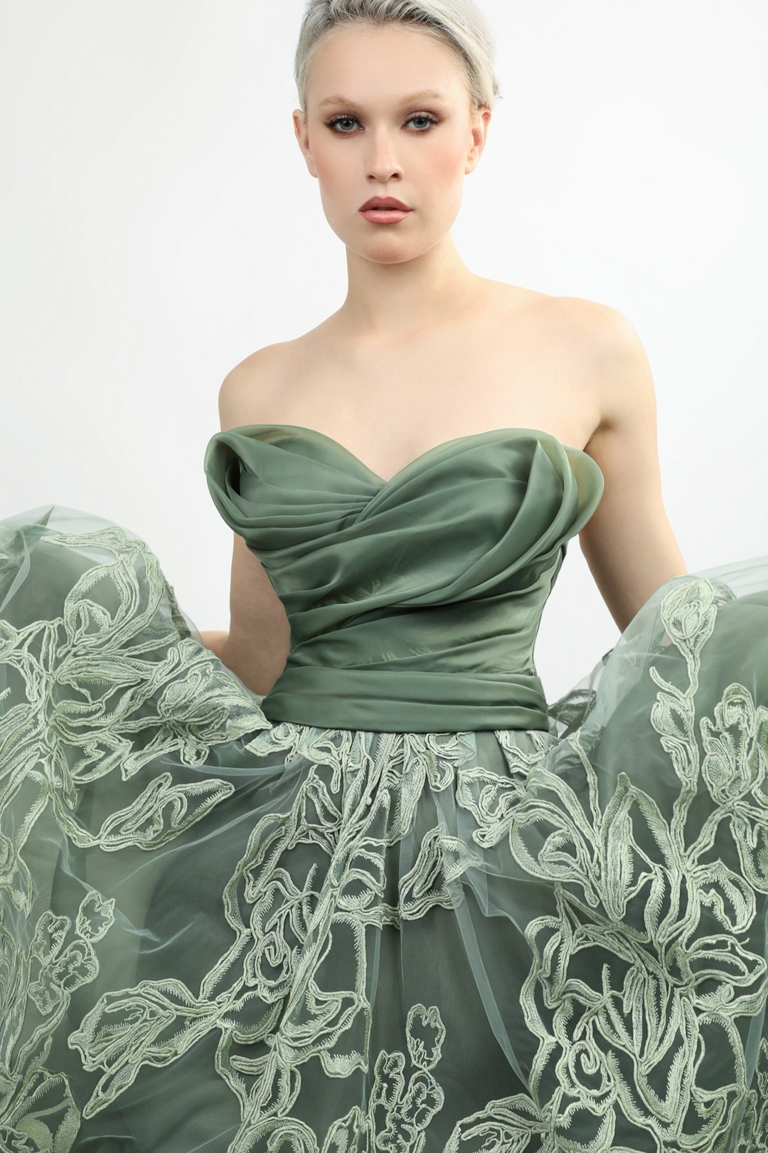 Strapless Sweetheart Gown