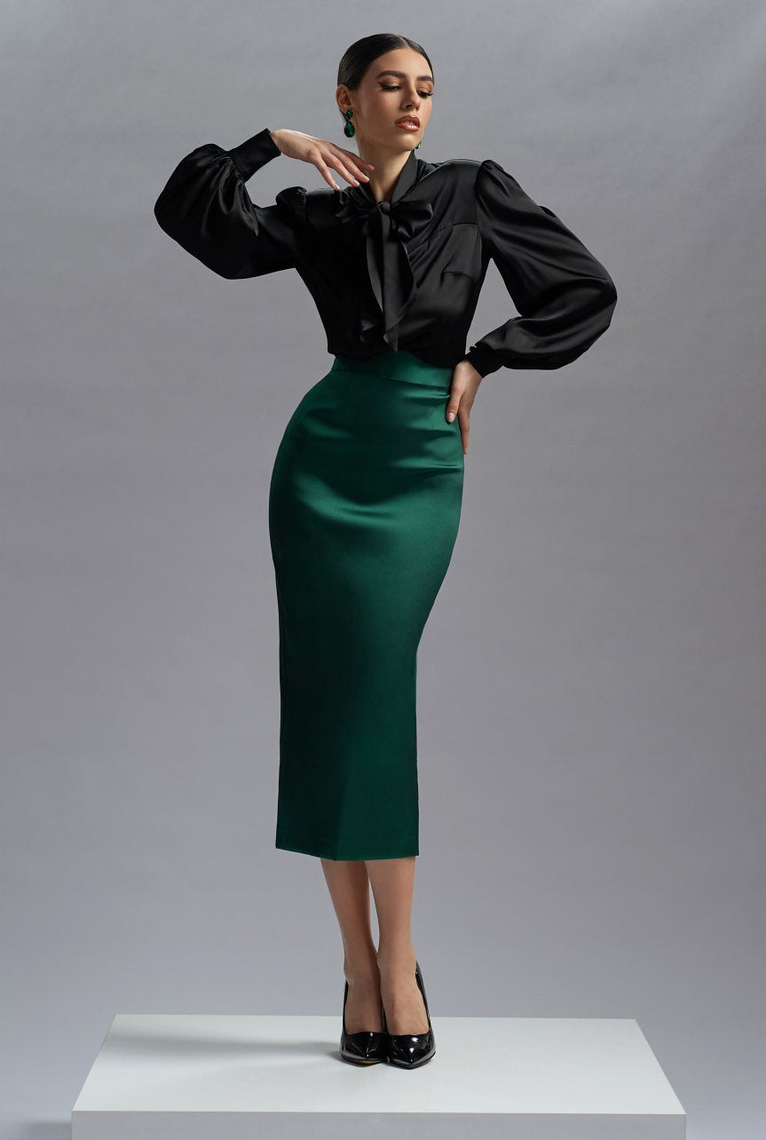 Timeless Blouse with Seductive Skirt