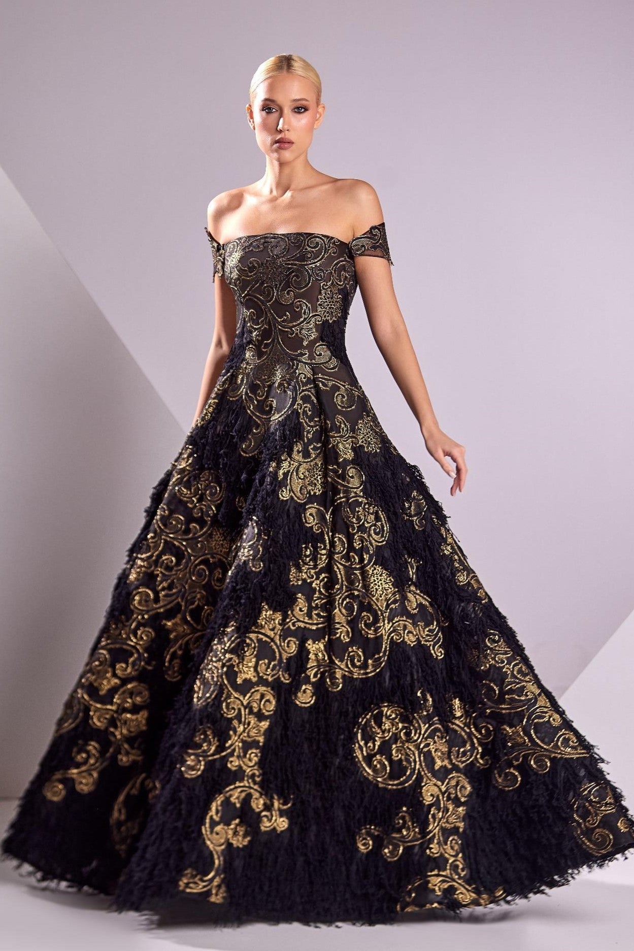 Organza Rebrodé Gown