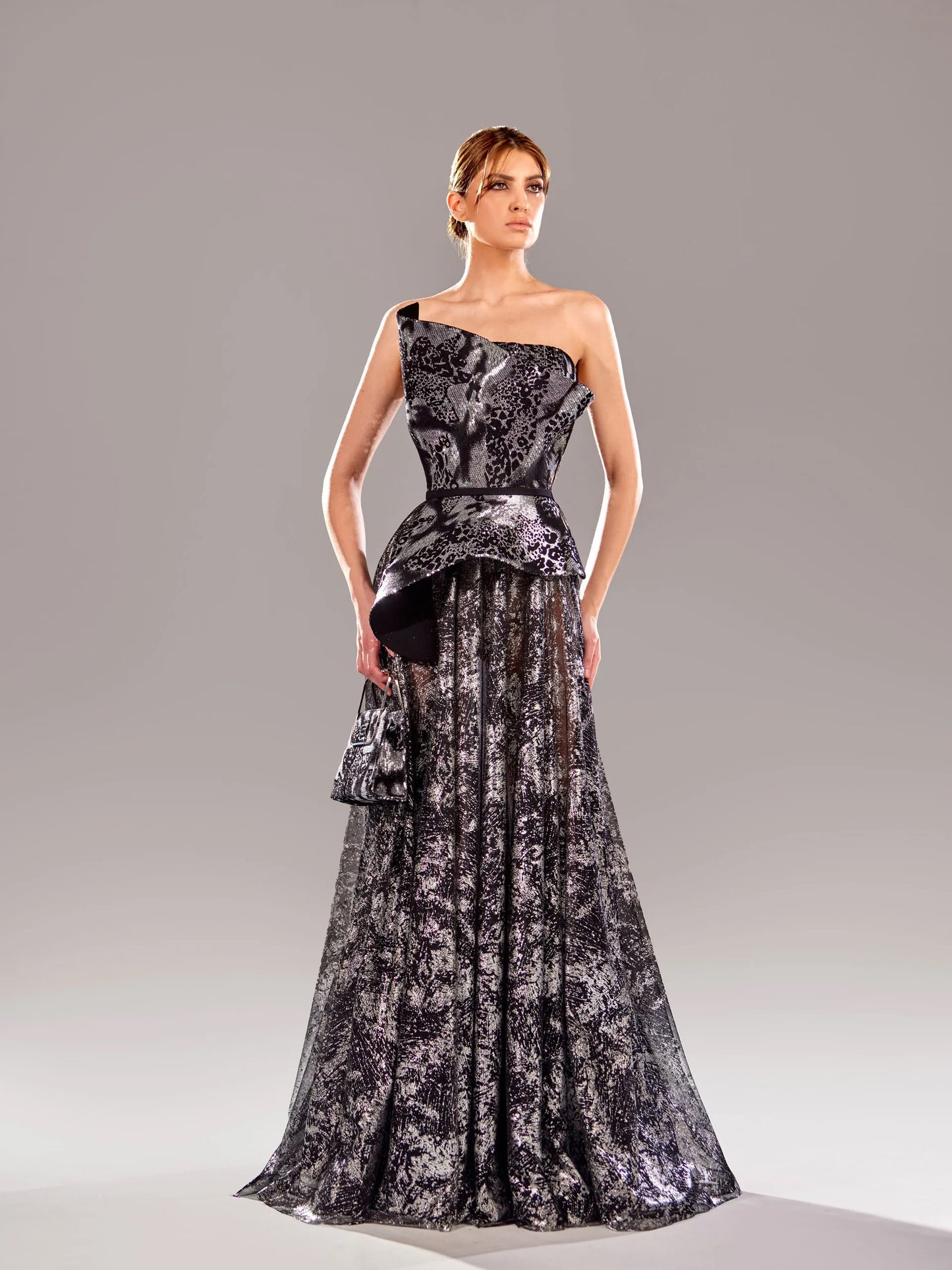 Strapless Patterned Dress