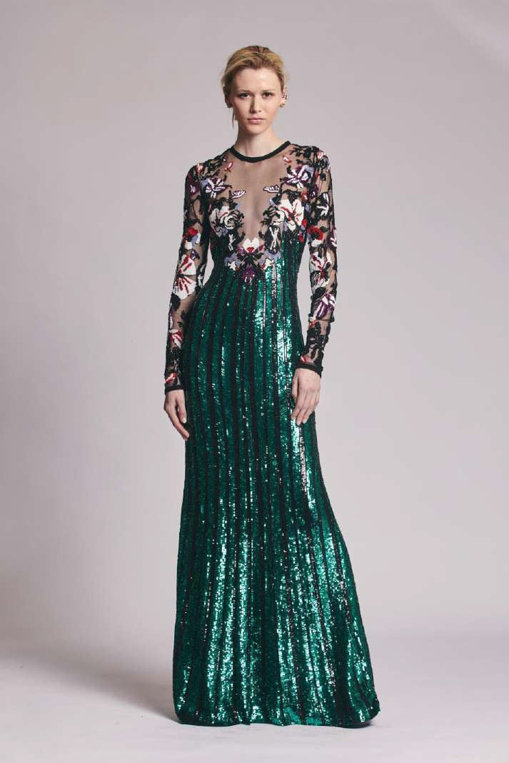 Beaded Embroidery Gown
