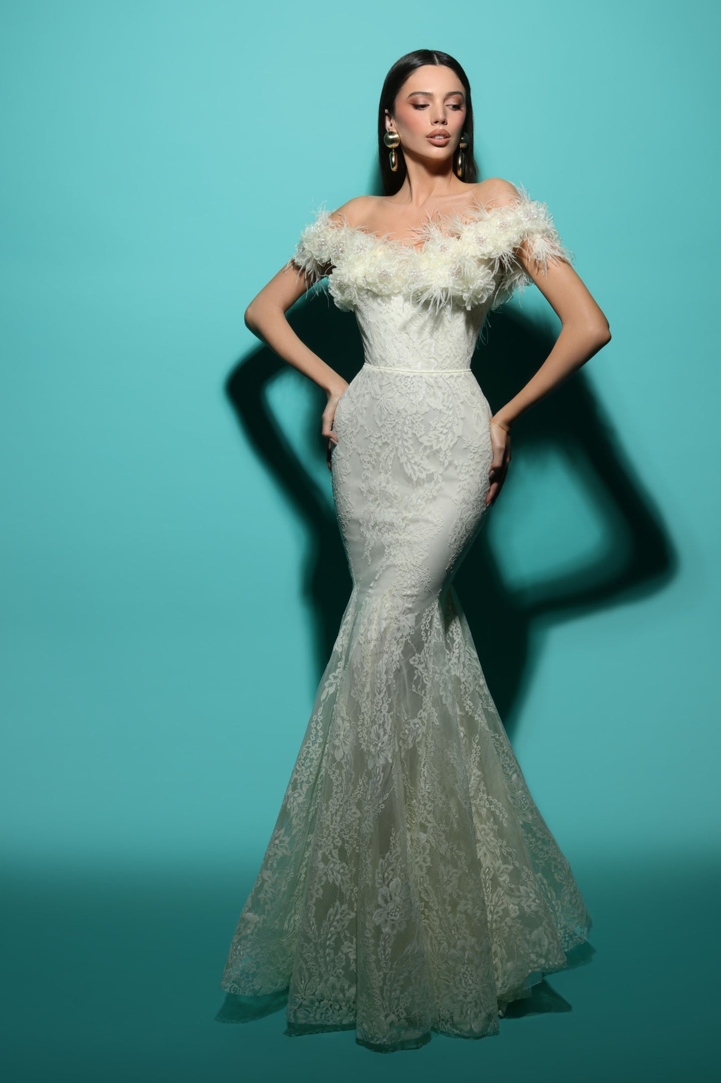 Off-Shoulder ELIAS Gown