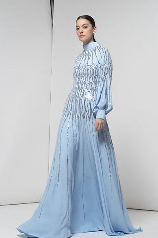 Long Sleeve Esmerald Gown