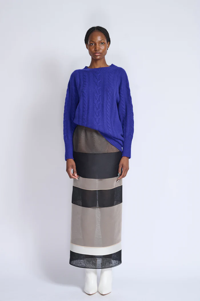 Cashmere Sweater with Pencil Skirt