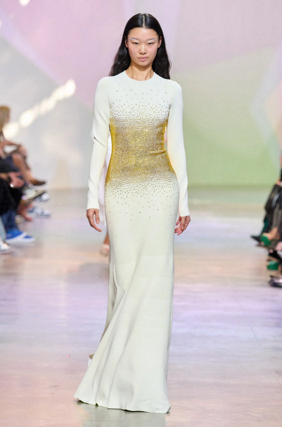 Embellished Knit Gown