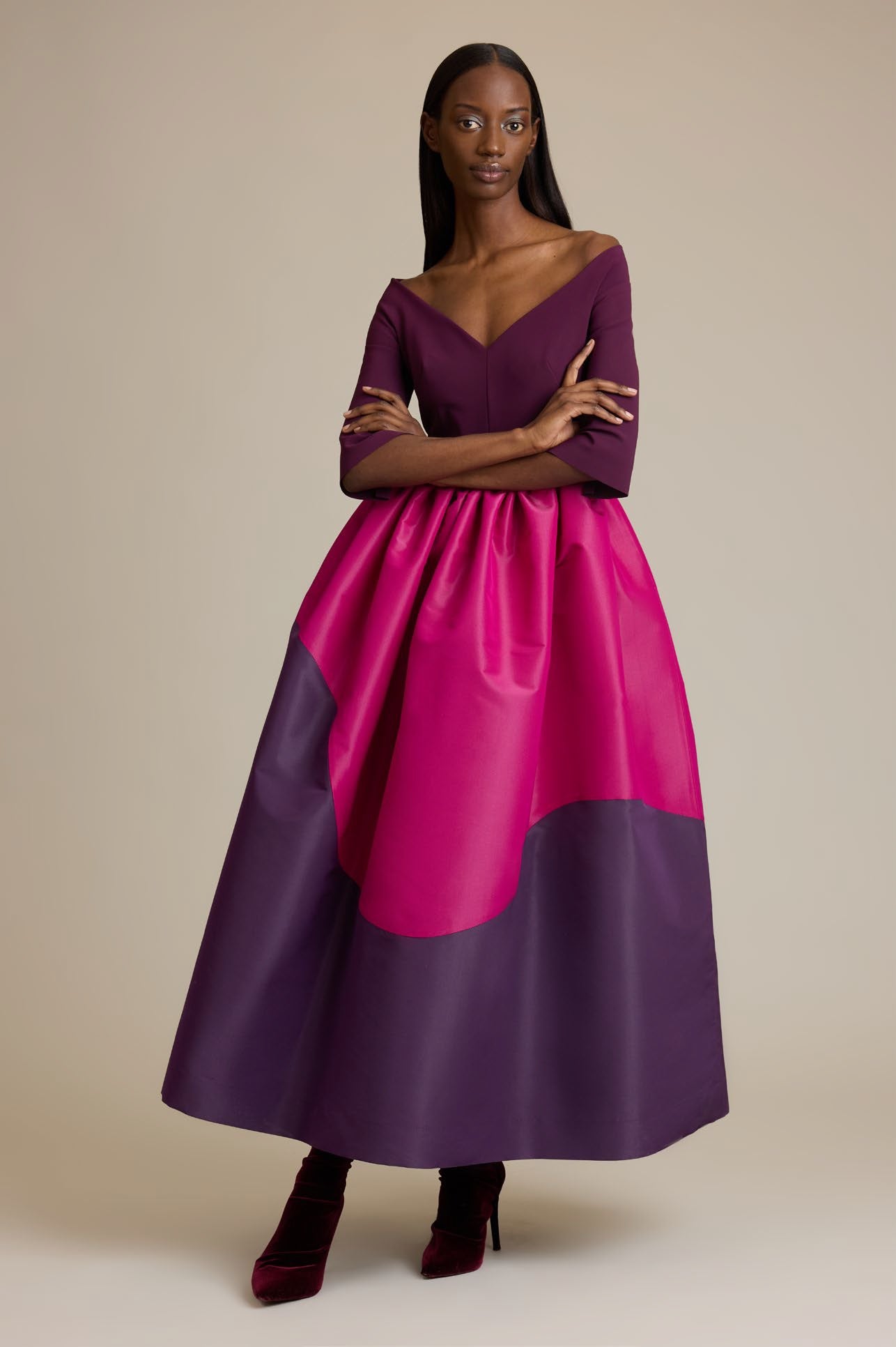 3/4 Sleeve Ofia Oren Gown