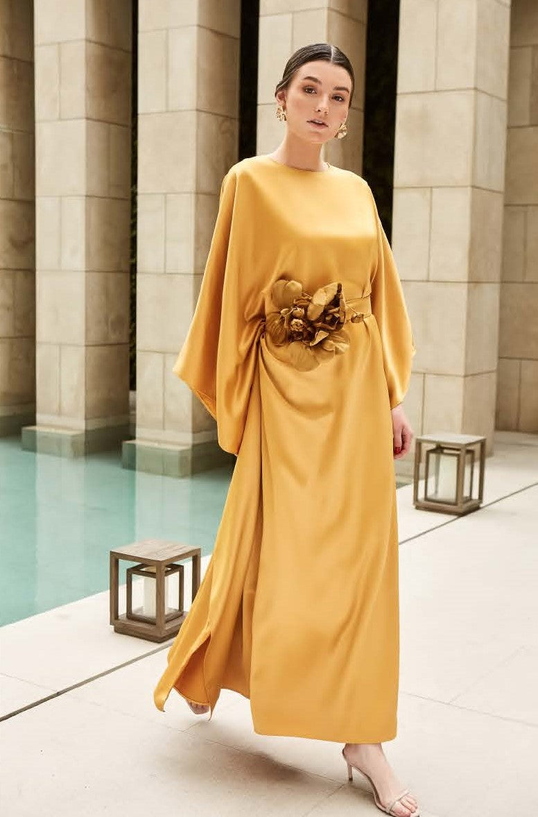 Belted Flower Caftan