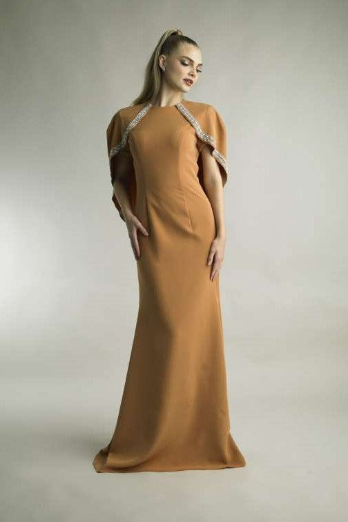 Capelet Slim Gown