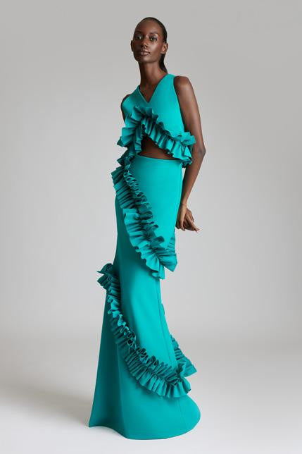 Aula Ruffled Gown