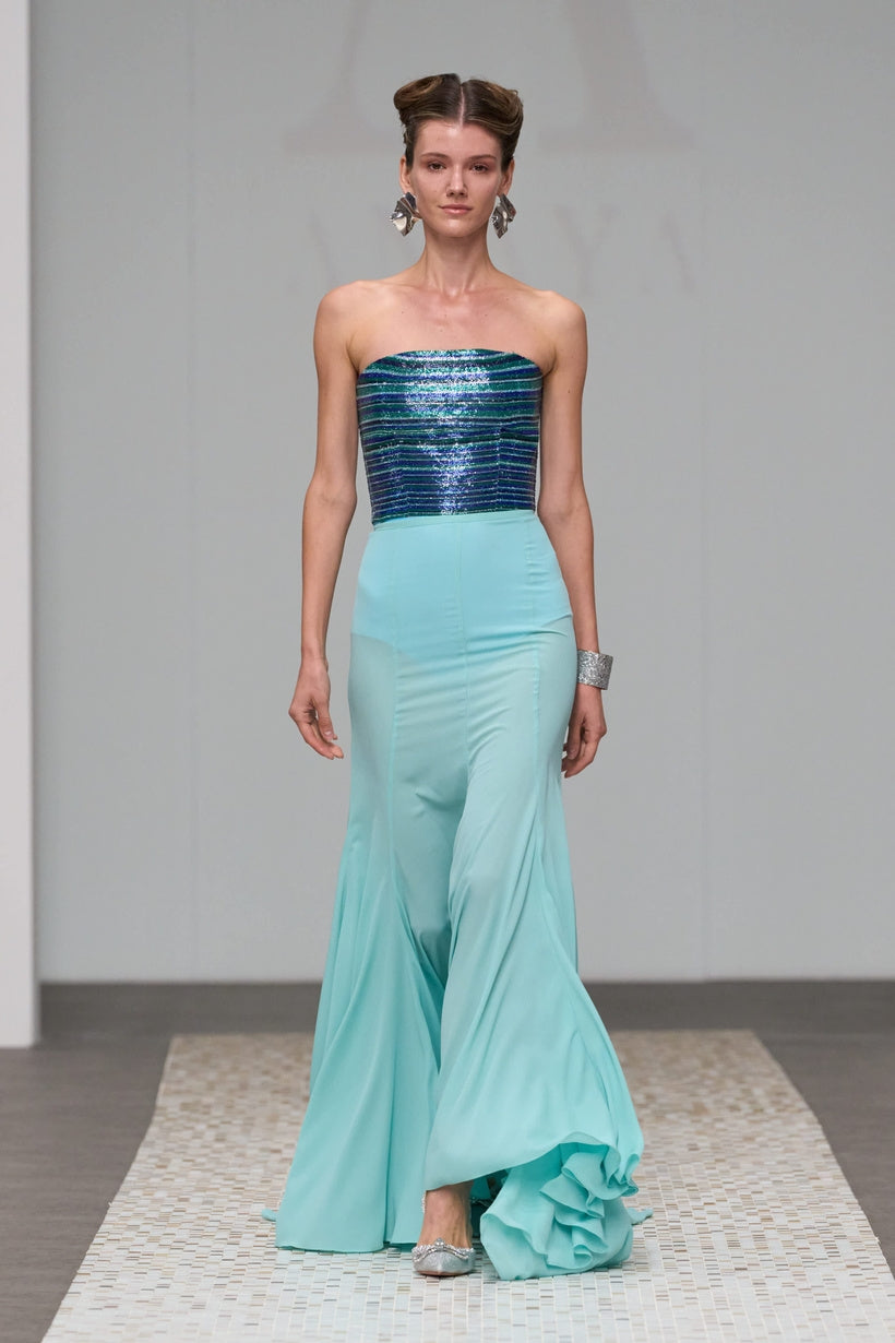 Gale Embroidered Gown