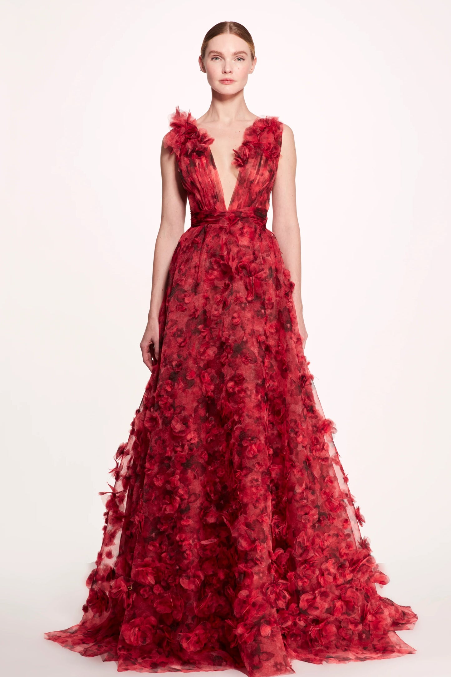 A-Line Textured Ball Gown