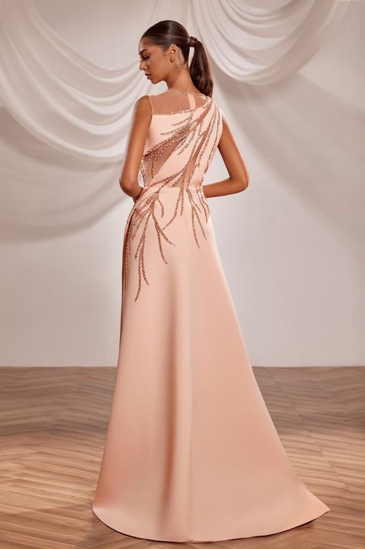 Cut-Out Bodice Gown