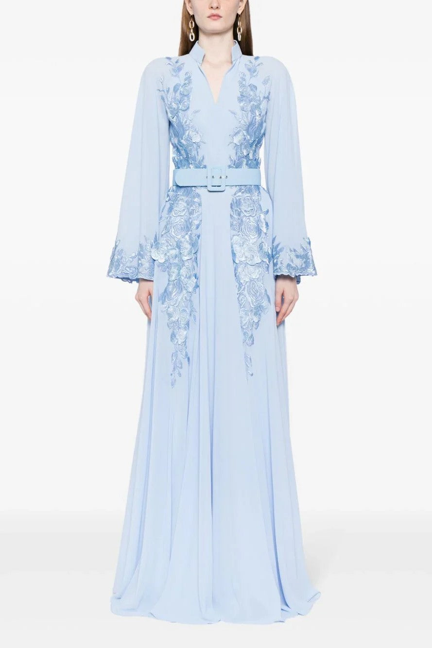 Crepe Georgette Embroidered Kaftan