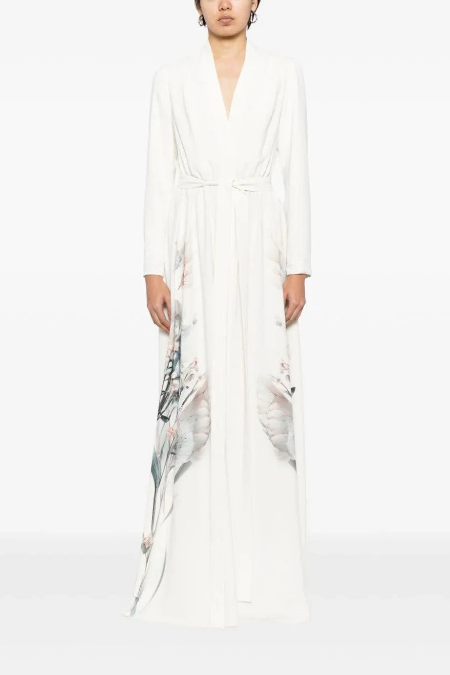 Crepe Floral Printed Kaftan