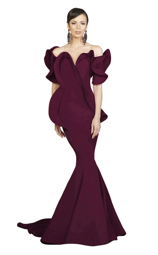 Strapless Structured Gown