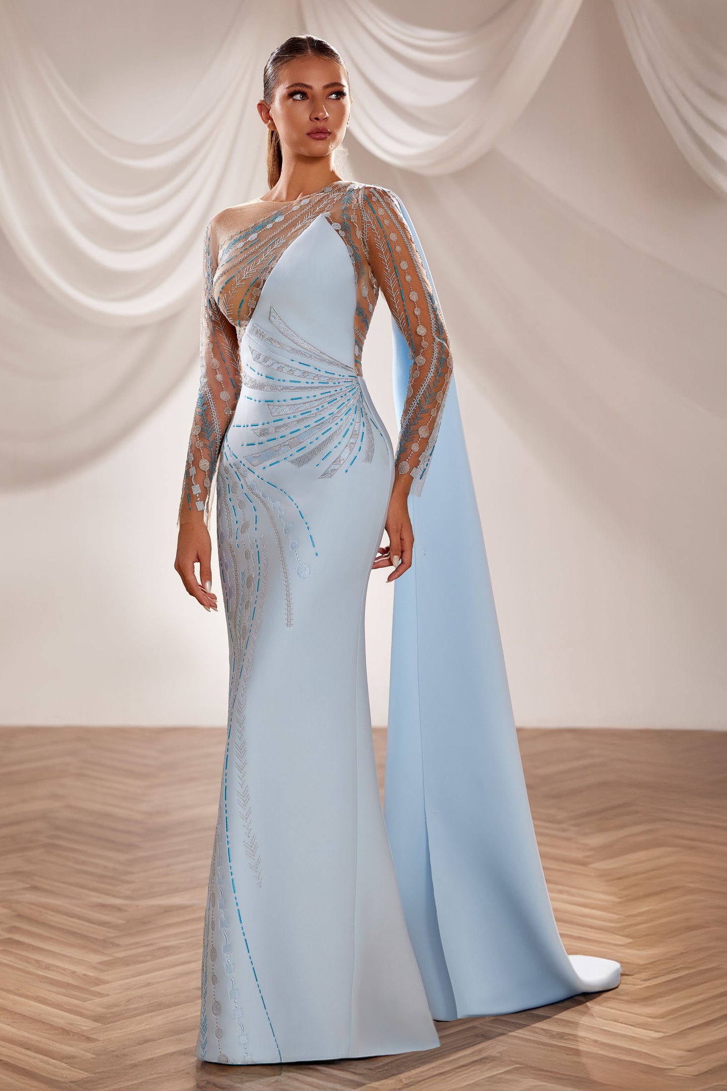 Asymmetric Illusion Gown
