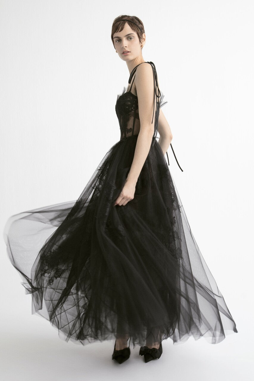 Semi-Sheer Corset Gown