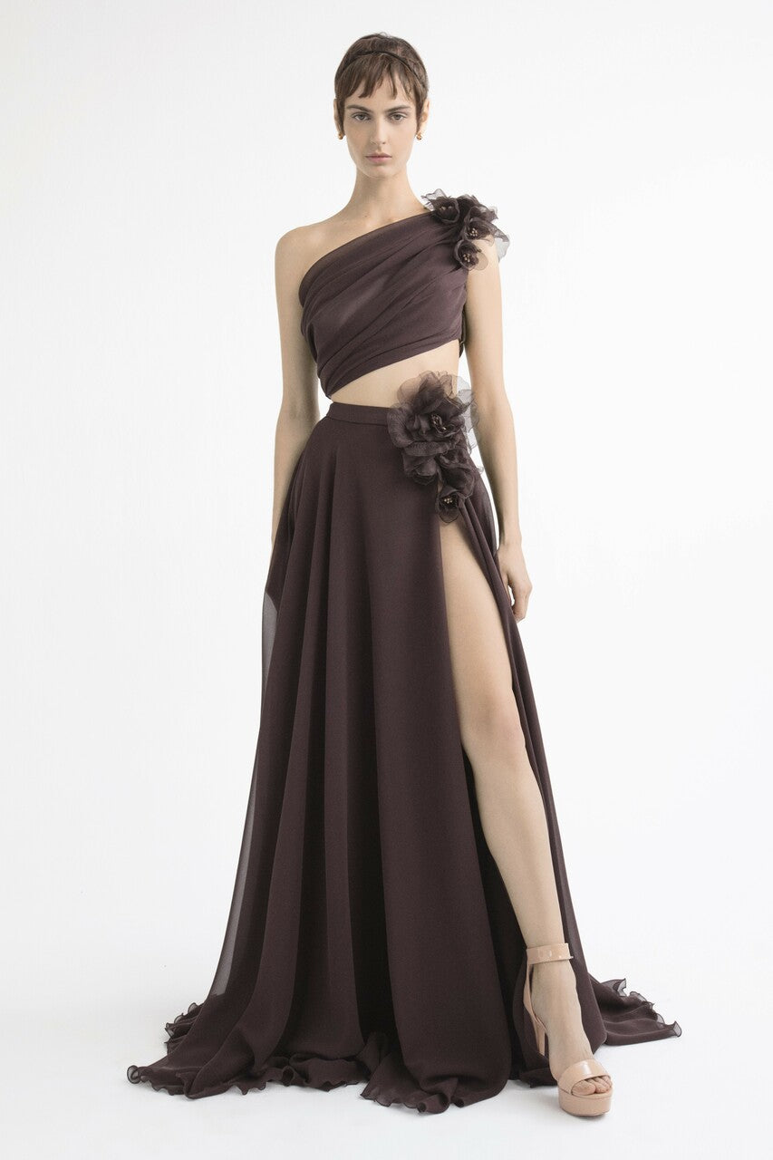 One Shoulder Top with Skirt