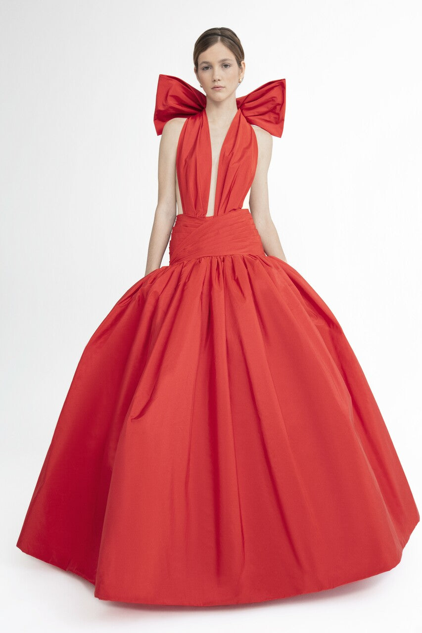 Dropped Waist Ball Gown