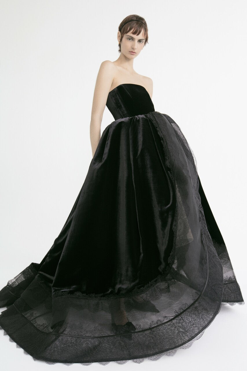 Strapless Gown with Full Skirt