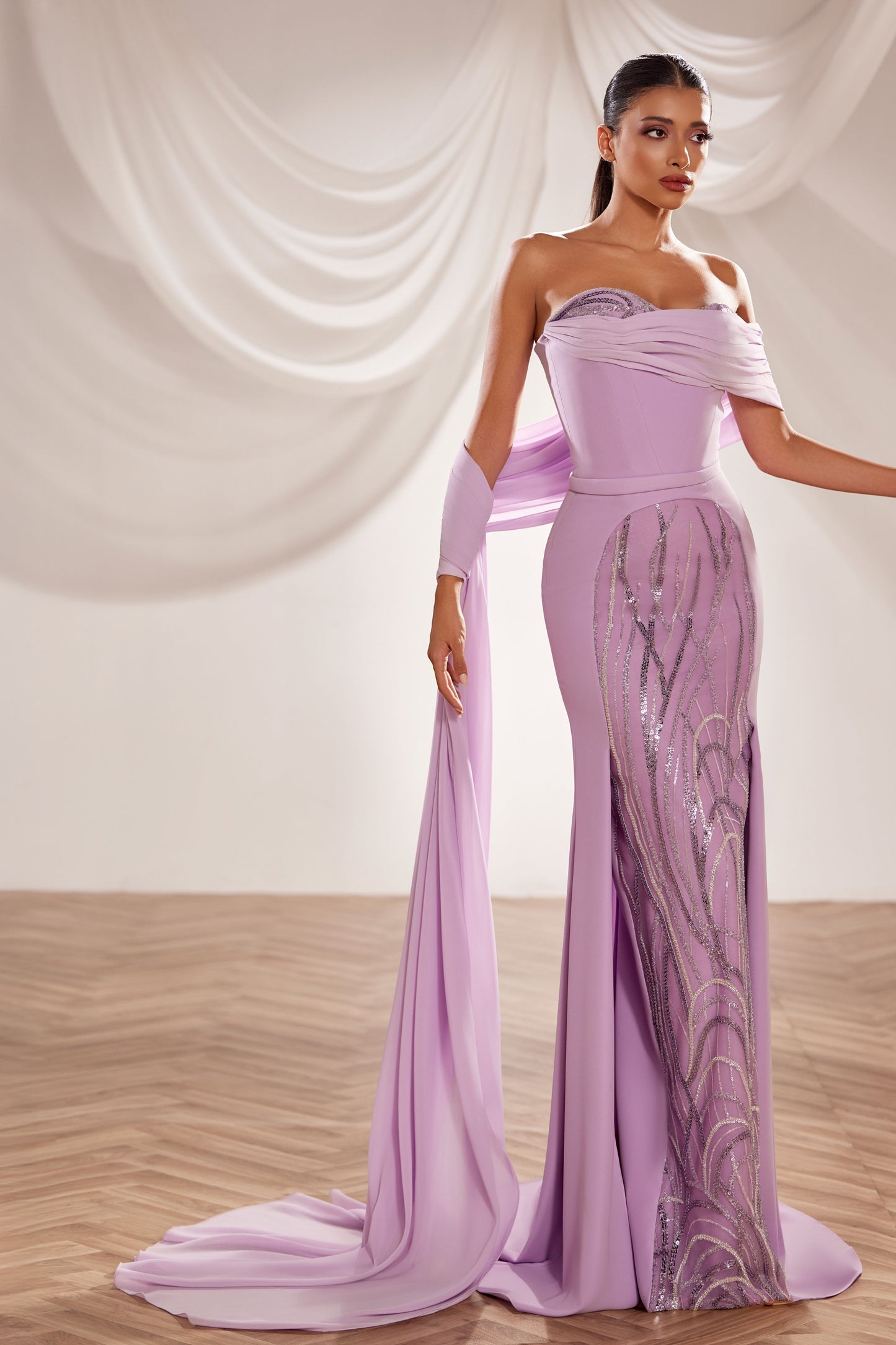 Strapless Fitted Gown
