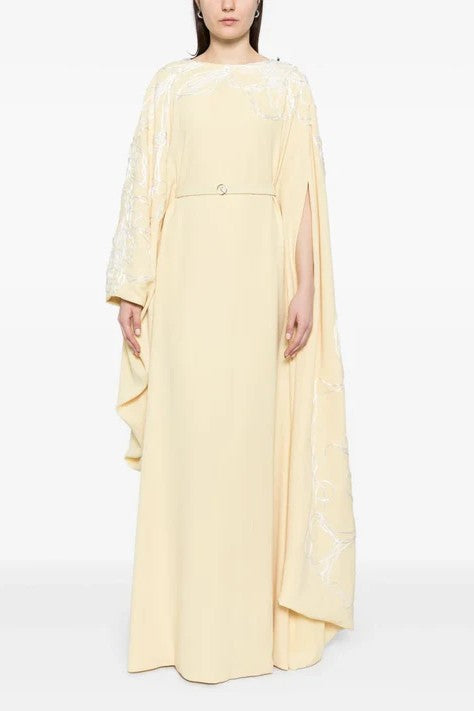 Embroidered Crepe Kaftan