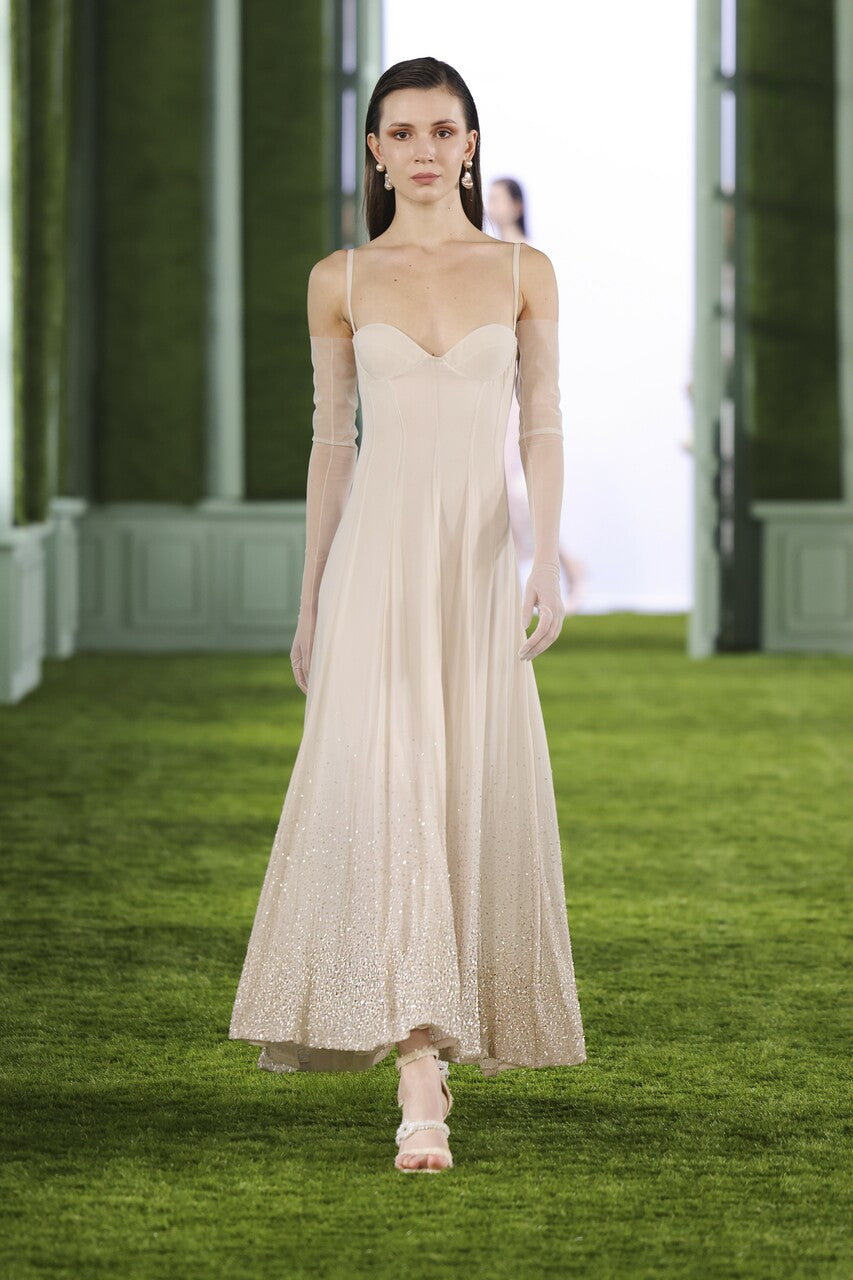 Georgette A-Line Midi Dress