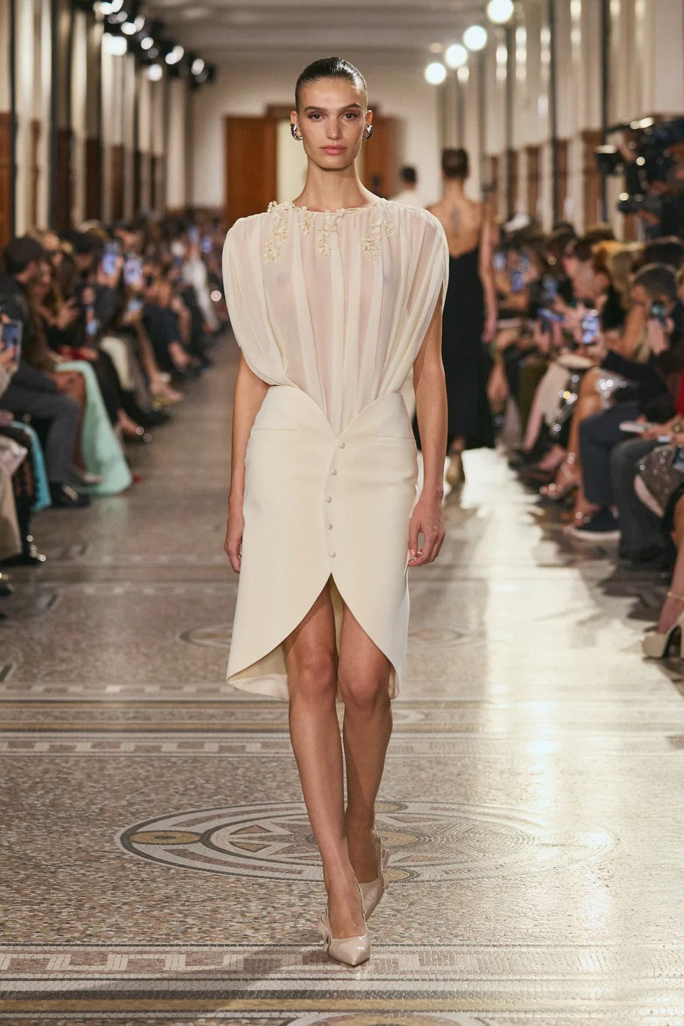 Draped Top and Skirt