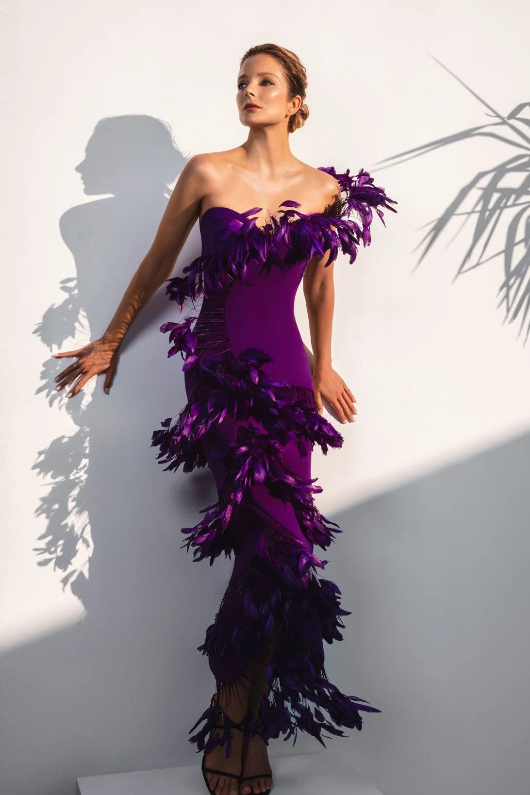 Asymmetrical Silk Crepe Dress