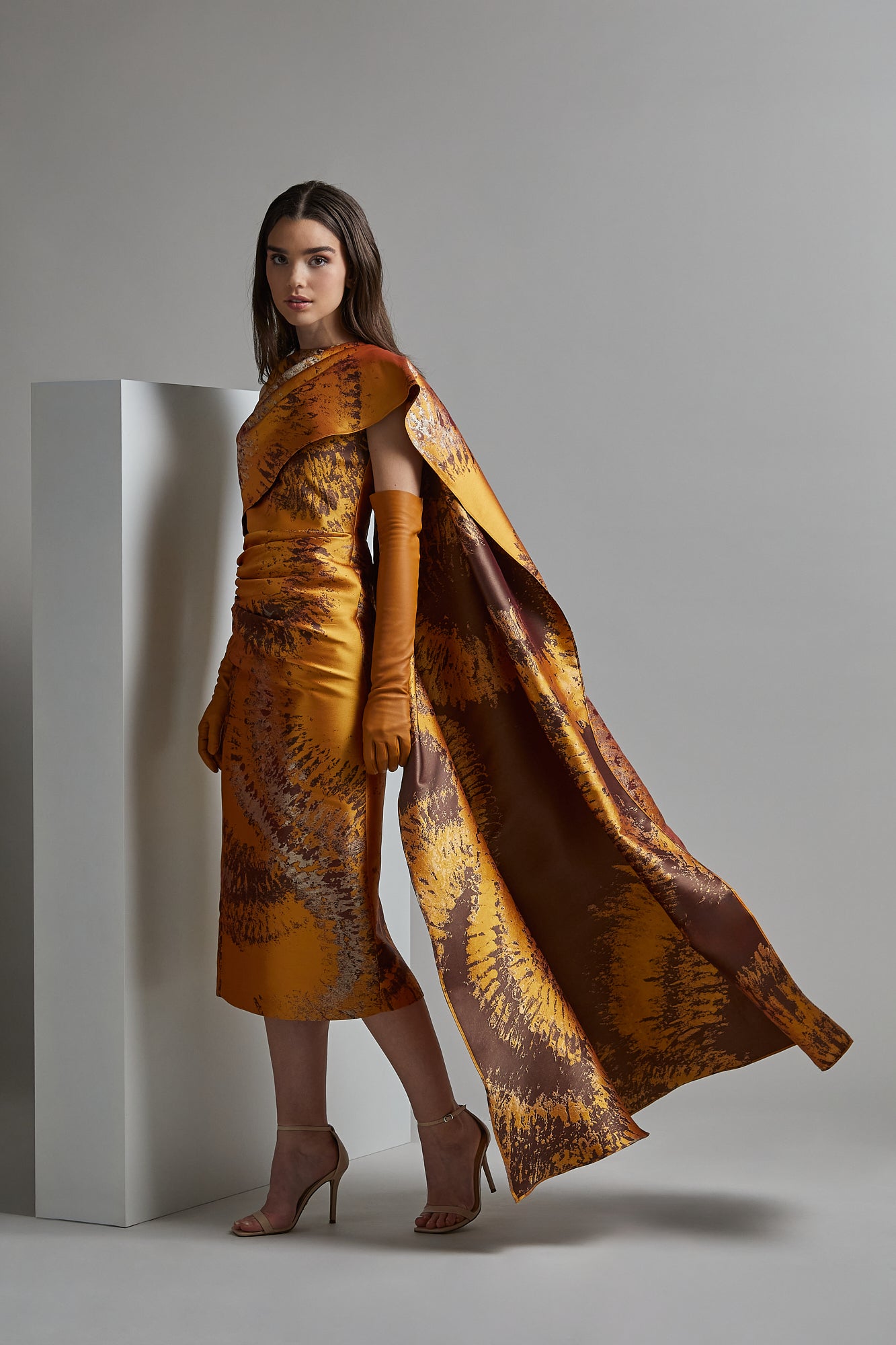 Draping Cape AKI Dress