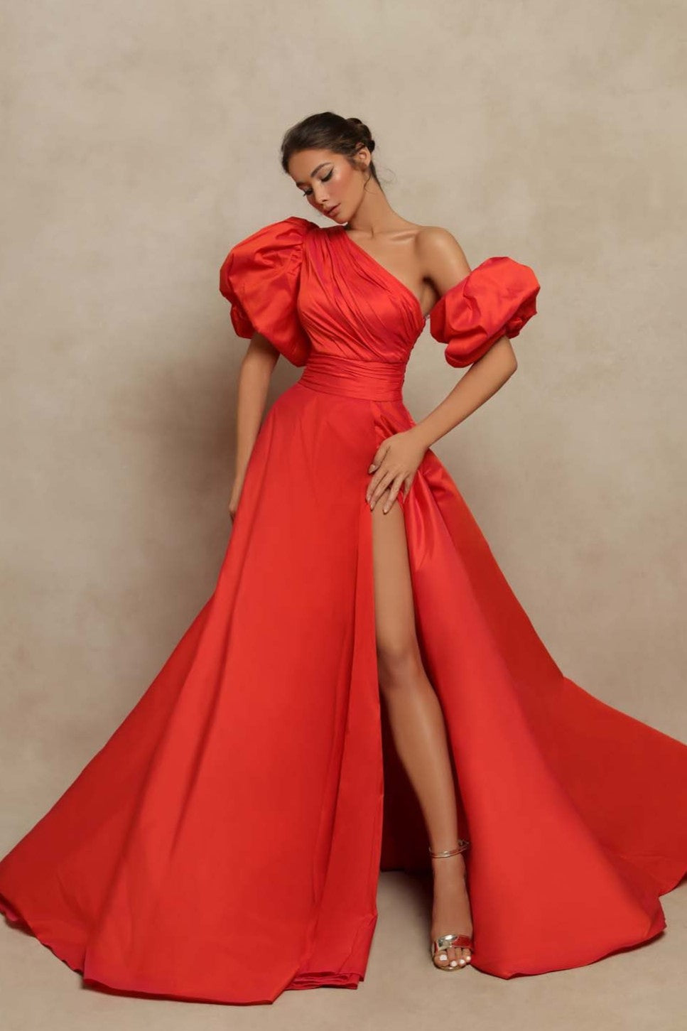 Asymmetric CINDY Gown