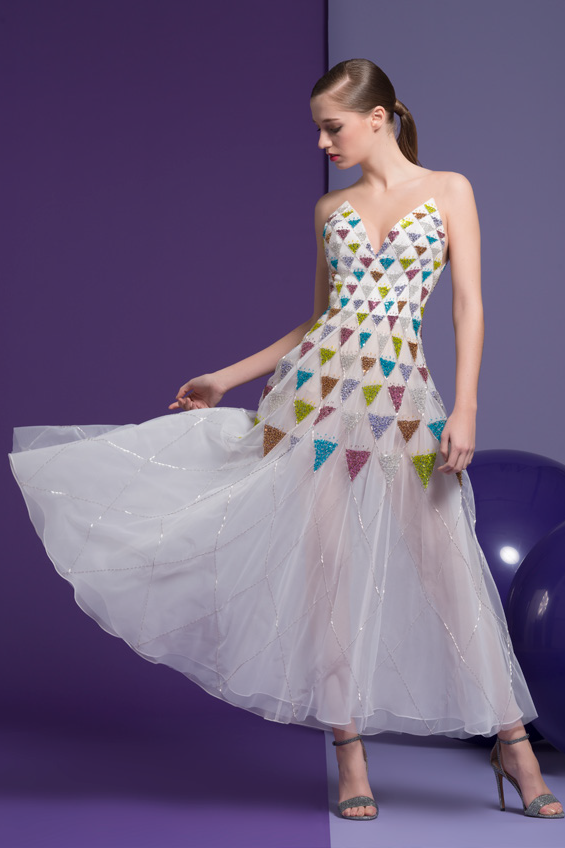 Sleeveless Anis Midi-Tea Dress